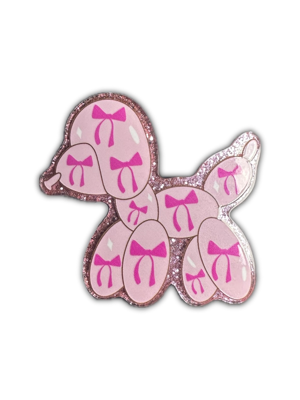 Pink Balloon Dog Magnet